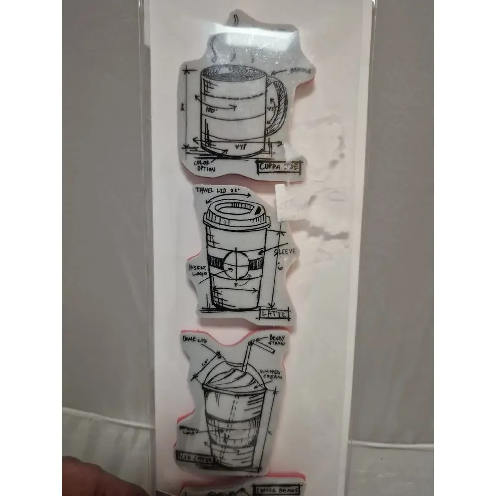 💥 Tim Holtz Stampers Anonymous Mini Blueprints Fresh Brewed 3